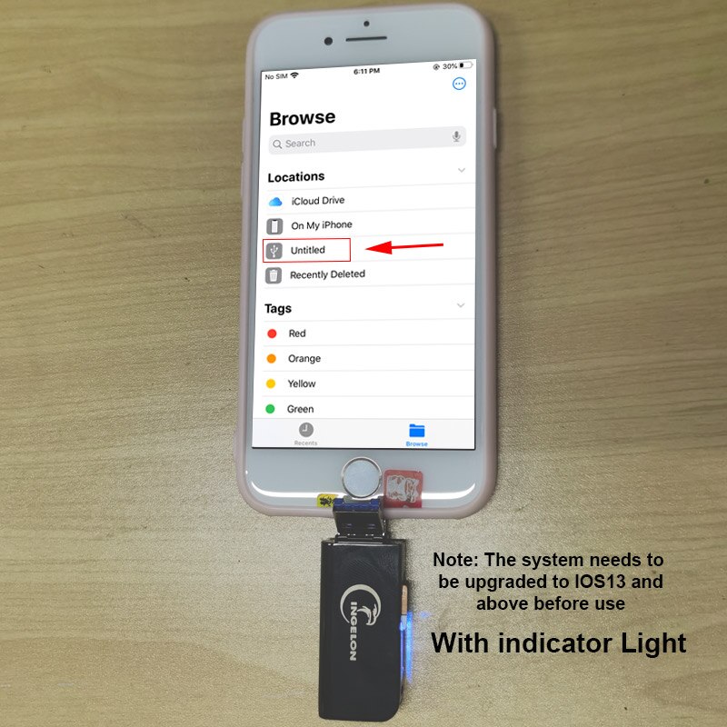 INGELON 2 in 1 Metal Micro SD Card Reader Lightning to SD Card USB 3.0 to Micro SD Adapter for iphone ipad Laptop Accessories