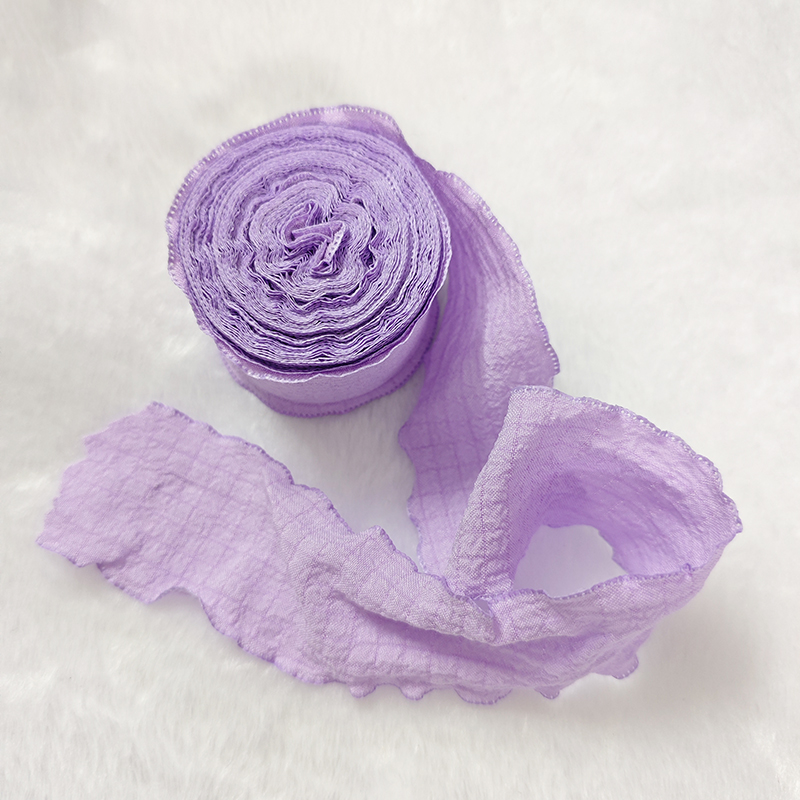 Ruban en Tulle plissé en queue de poisson de 9M, parfait pour l'emballage de bouquets et la décoration de gâteaux, matériel d'artisanat polyvalent pour le bricolage: Violet