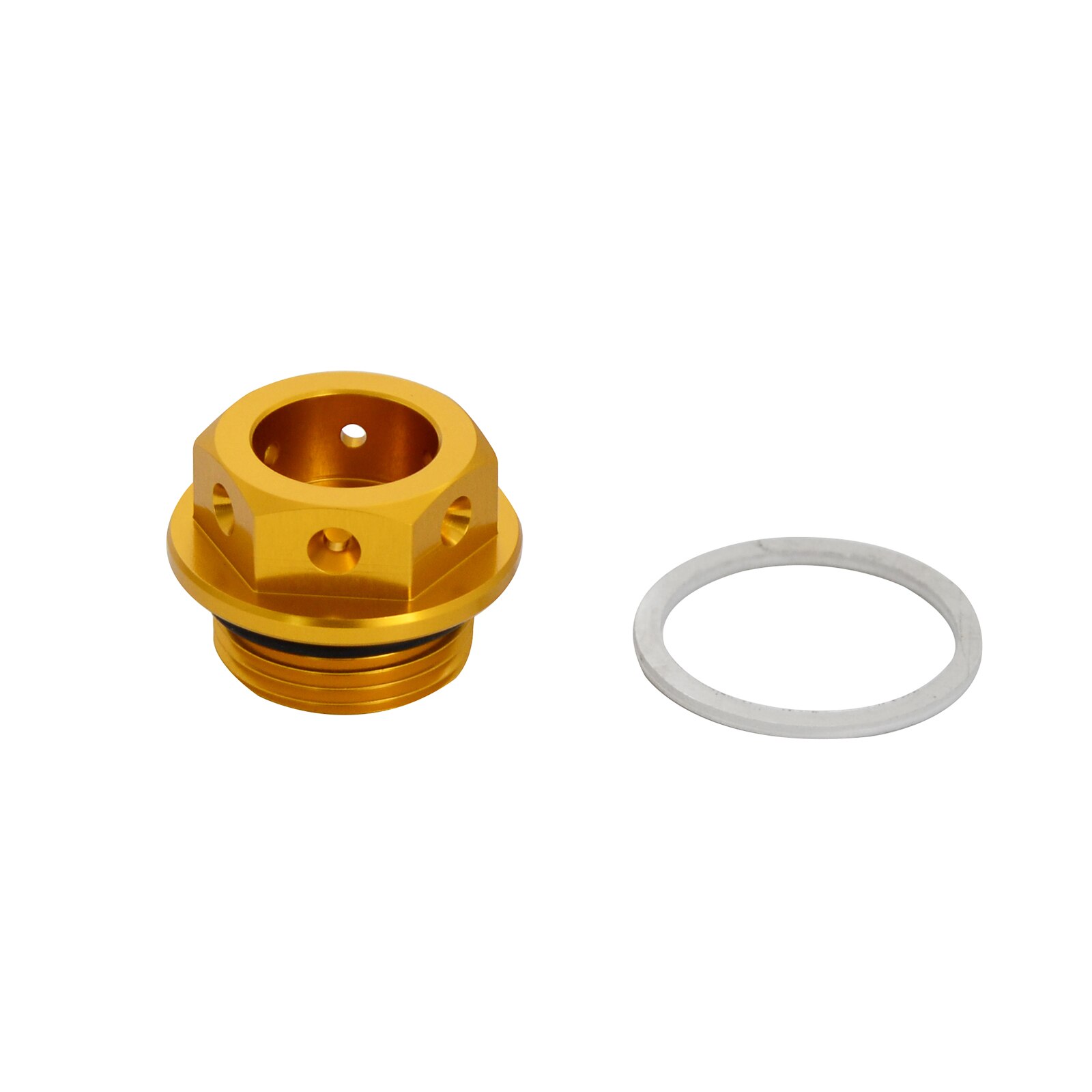 CNC Aluminium Magnetic Öl Ablauf Stecker M22 x 1,5 22mm x 1,5 Motorrad Auto: Gold