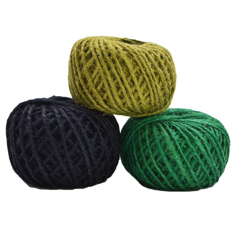 30 Meters Natural Burlap Hemp Rope Hessian Jute Cord for Wedding Party Wrapping Cords Thread DIY Scrapbooking Craft Decor