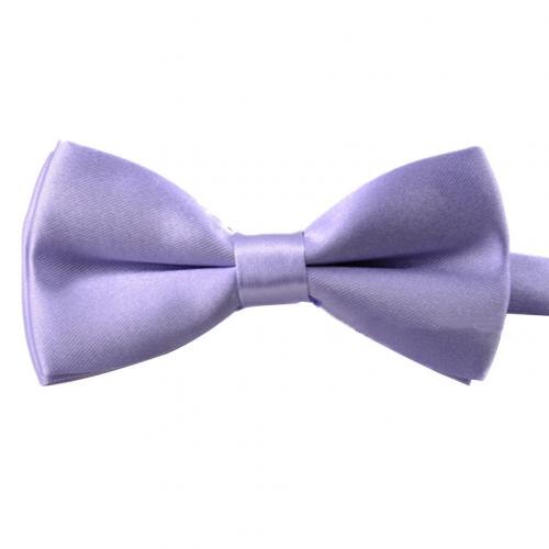 Baby kinderstropdas effen kleur verstelbare stropdas strik feest fotografie rekwisieten elastische kleurrijke vlinder satijnen feest accessoire: Lichtpaars