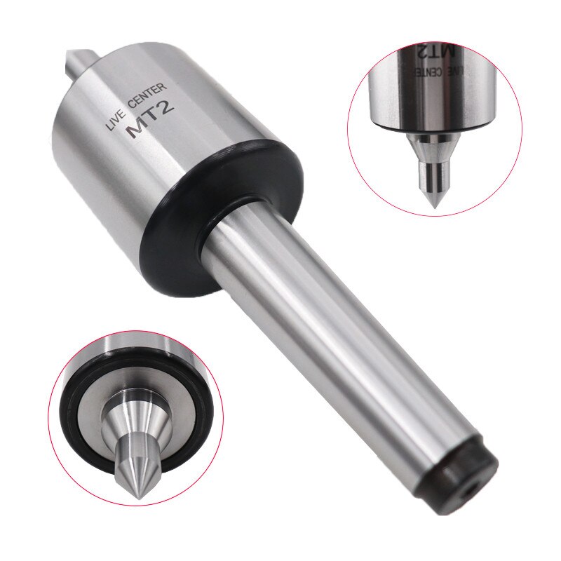 Lathe Milling Center MT2 Live Center Double Taper Tool Morse Taper Machine Accessories For CNC Lathe