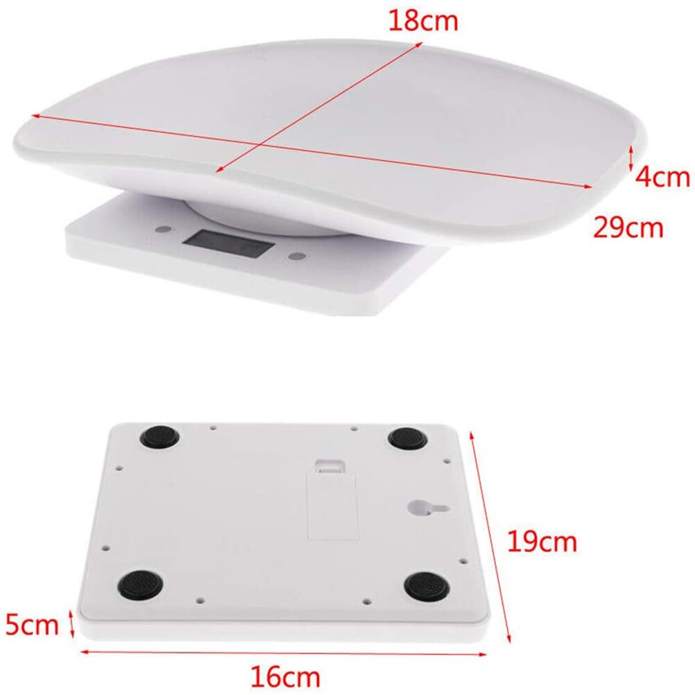 500g Mini Pet Scale Pet Dog Cat Animal Digital Scale Infant Weight Scale LCD Electronic Scales (kg/oz/lb) with Backlight