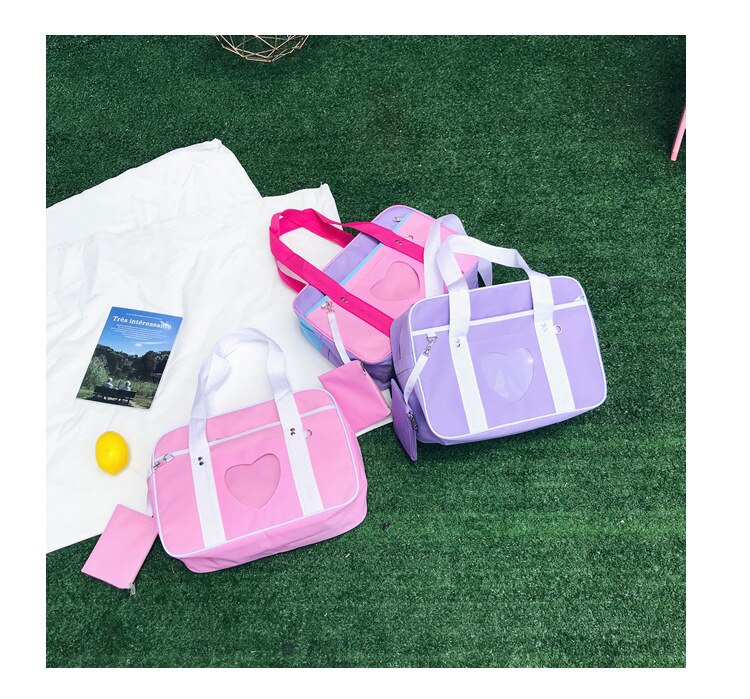 Bags for women Ita Japanese Heart Wego nylon School Bag Girl Uniform Handbag Shoulder Tote Bag bolsa sac a main