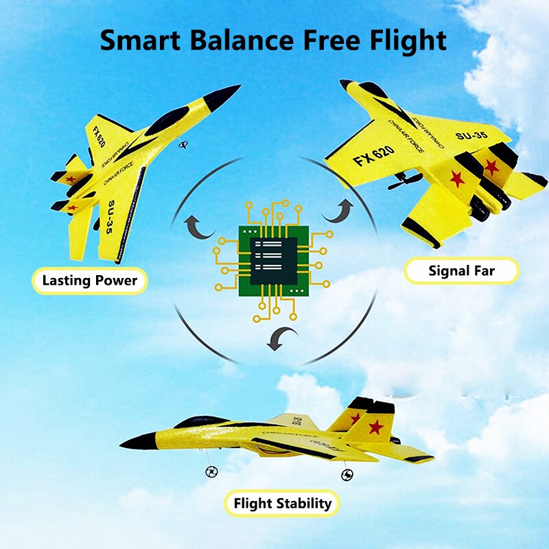 FX-620 SU-35 Rc Afstandsbediening Vliegtuig 2.4G Afstandsbediening Vechter Hobby Vliegtuig Zweefvliegtuig Vliegtuig Epp Schuim Speelgoed Rc Vliegtuig kids