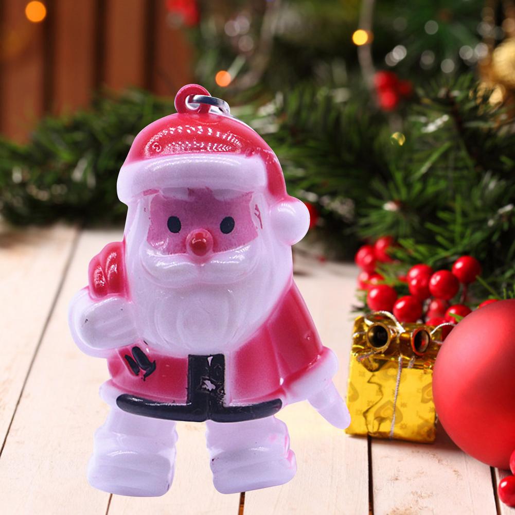Jultomtehänge glödande blinkande prydnad docka jultomtehänge leksaker för barn