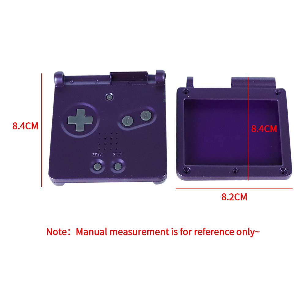 Funda transparente para GBA SP, carcasa de repuesto para Game Boy Advance SP, 1 piezas