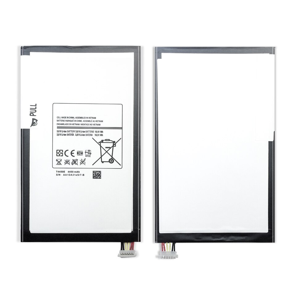 Bateria t4450e da tabuleta para samsung galaxy tab 3 8.0 sm t310 t311 4450 mah bateria recarregável do polímero do li-íon