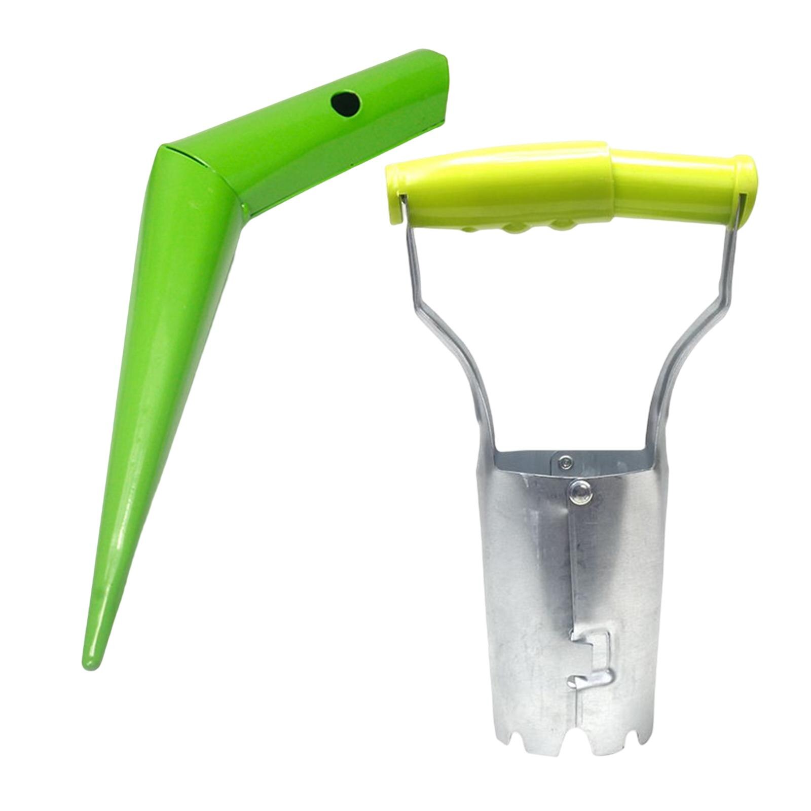 2x Bulb Planter &amp; Seed Sower Plant Hole Digger Hole Marker Tool Gardening Tools for Dahlias Daffodils Farming Tools