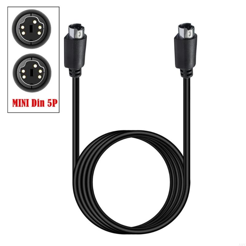 A3PC Mini Din 5PIN Adapter Cable Excellent Electrical Conductivity 5Pin Male to Male