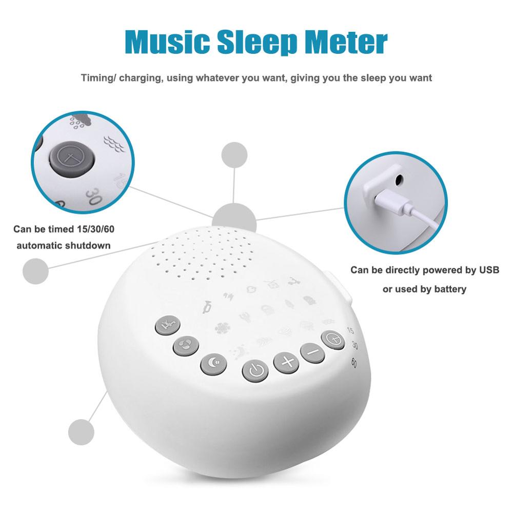 Music aid sleep instrument white noise brain wave therapy sleep instrument timing simulation sound electronic baby