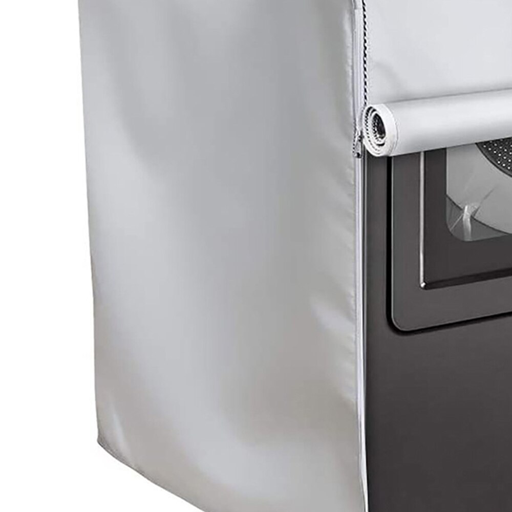 Washing Machine Cover Waterproof Dust-Proof Household Washing Machine Balcony Sunscreen Cover Oxford Grey/Black Dustproof