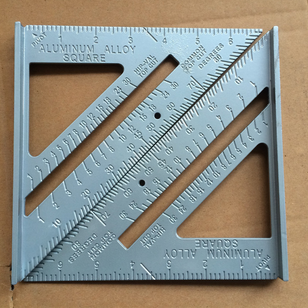 Wear Resistant Woodworking Durable Rustproof Measuring Tool 90 Degrees Metal Angle Square Metric High Hardness Triangle Ruler