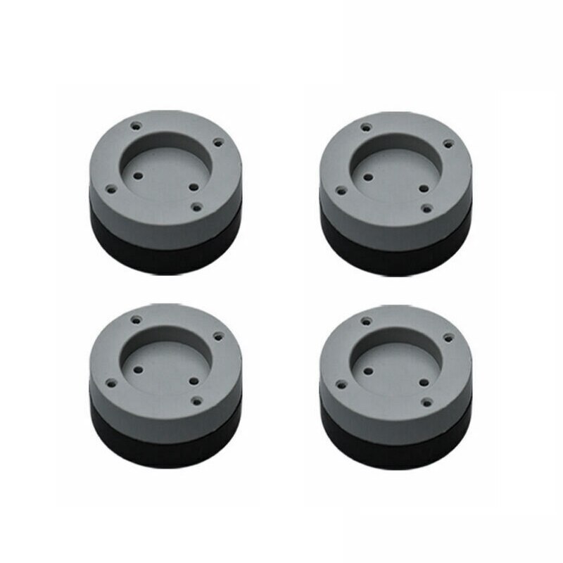 4 stk anti vibrations fødder puder vaskemaskine gummimåtte anti-vibrations pad tørretumbler universal fast skridsikker pude