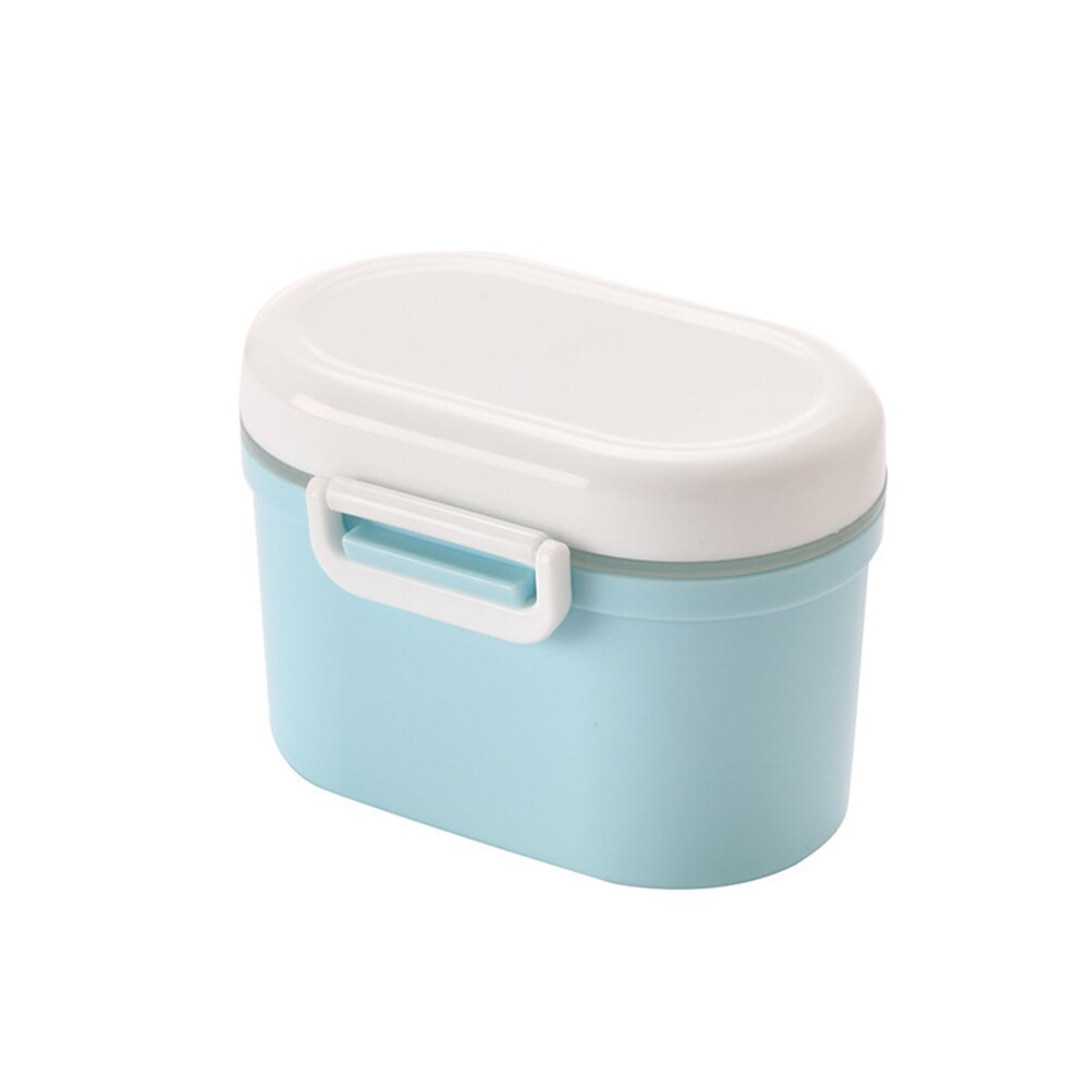 Portable Infant Baby Milk Powder Storage Keep Fresh Box Sealed Large Capacity Flour Case Container: S Blue