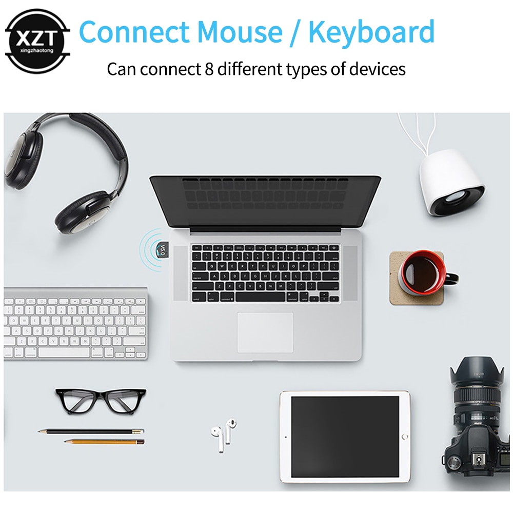 Wireless USB Bluetooth Adapter for win8/10 Computer Phone Headset Bluetooth USB Bluetooth 5.0 PC Bluetooth Receive