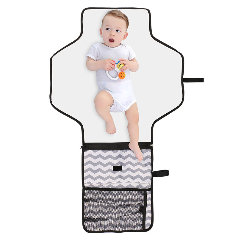 Baby bärbar hopfällbar blöjbyte vattentät matta snygg väska reseförvaring skötbord clutch baby care pro