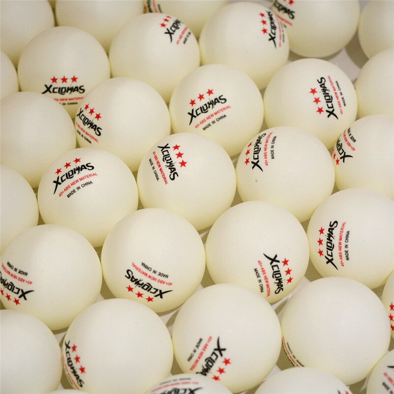 XCLOHAS 30/50/100pz Inglese Tavolo Palle Da tennis di Nuovo ABS di Plastica ping Pong Palline 3 stella 2.8g 40 + millimetri Palle di Formazione per la Partita di club