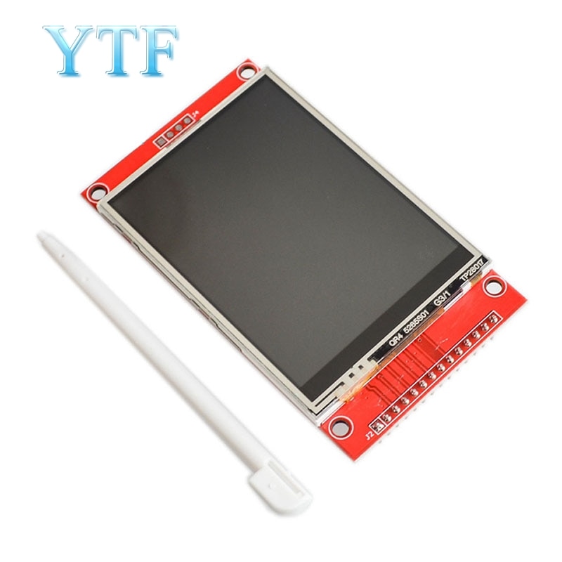 240x320 2.8 "spi tft lcd painel de toque módulo porta serial com pbc ili9341 2.8 Polegada spi serial branco display led com caneta toque