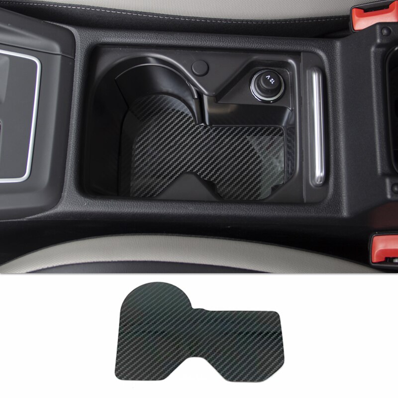 Voor Volkswagen Vw Golf 8 MK8 2022 Rvs Auto Voorste Rij Bekerhouder Mat Pad Auto Styling interieur Accessoires: Carbon Fiber