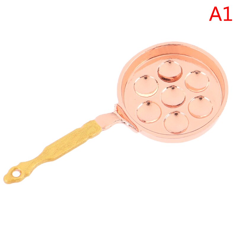 1:12 Dollhouse Miniature Kitchen Utensil Cooking Frying Pan Model Accessories Doll House Accessories Toys: A1