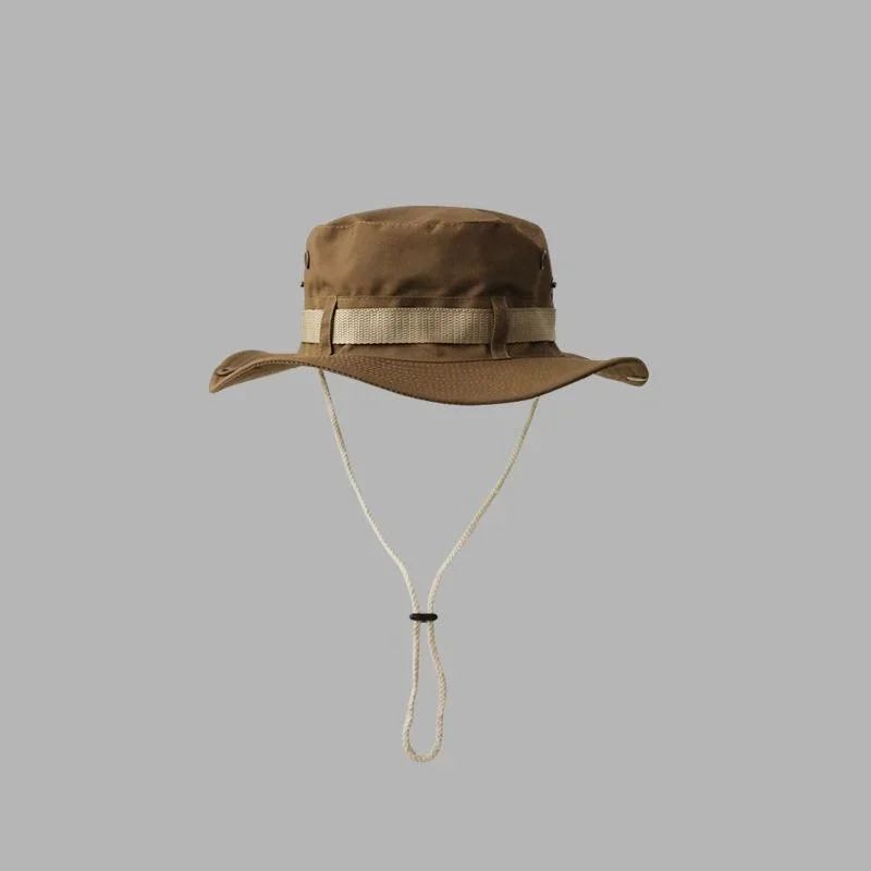 Sun Hats for Men Outdoor Fishing Cap Wide Brim Anti-UV Protection Women Bucket Hat Summer Hiking Fisherman Caps: Dark Grey