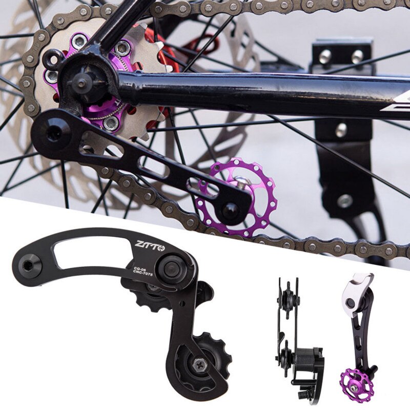 Ztto bicicleta guia de corrente da bicicleta 13-23t liga de alumínio mtb desviador cadeias tensor única velocidade acessórios da bicicleta