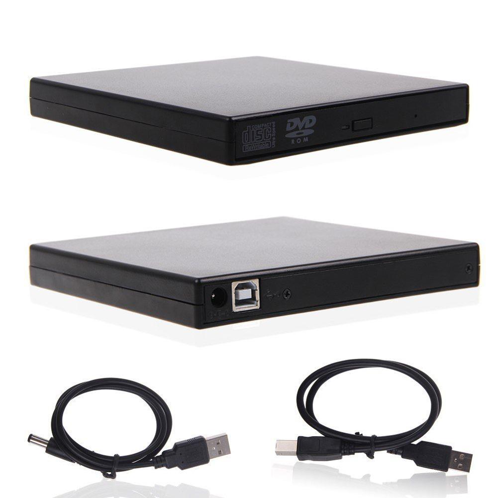 USB 2.0 External DVD ROM Player Reader Combo CDRW burner Drive for Laptop PC