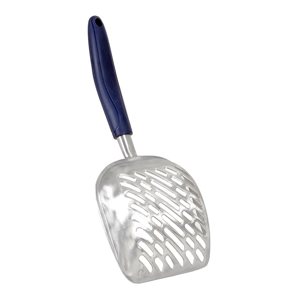 Hoopet poepschep voor kattenbakvulling, aluminium legering schep, kattenzandschep, kattenbakvulling, schoonmaakbenodigdheden voor huisdieren