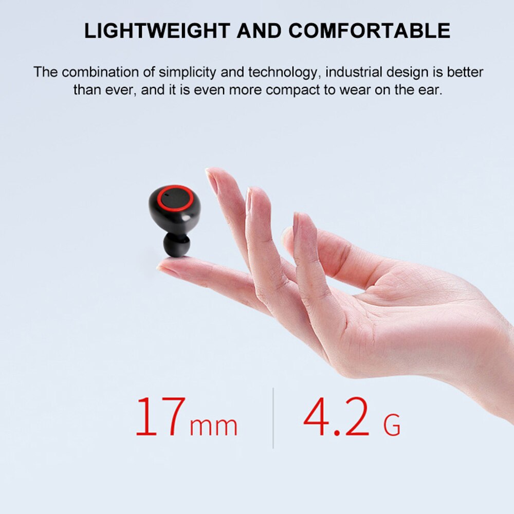 Wireless Intelligent Touch Control Earphones Bluetooth 5.0 Noise Cancelling Headsets Charge Case waterproof Dual Mic HD Call