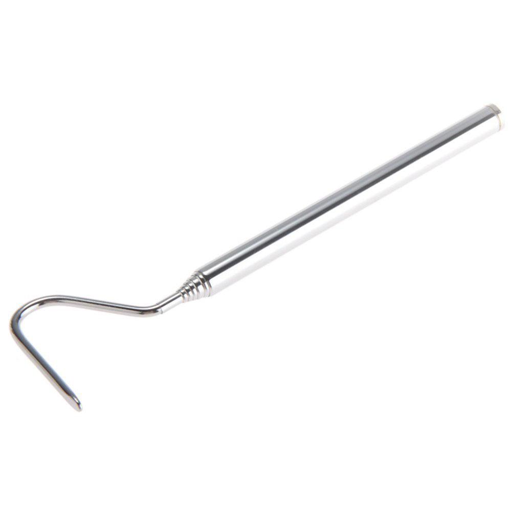 Snake Hook Stainless Steel Retractable Long Handle Snake Catching Tool Black Sliver Adjustable Reptile Snake Hook Tool Trap Tong