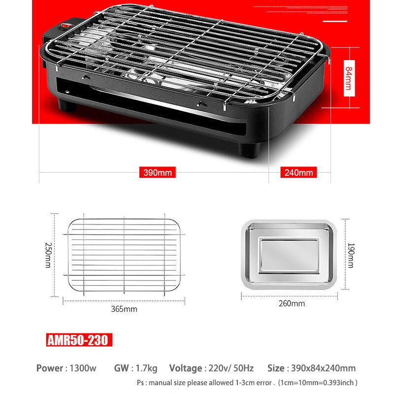 Kbxstart Dom przenośny bezdymny elektryczny grill gorący pies Churrasqueira Eletrica koreańnarty sprzęt robić grillowania z grilla