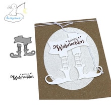 CH Clown voeten Metalen Stansmessen en postzegels DIY Scrapbooking Card Stencil Papier Ambachtelijke Handgemaakte Album Handboek Home Decor