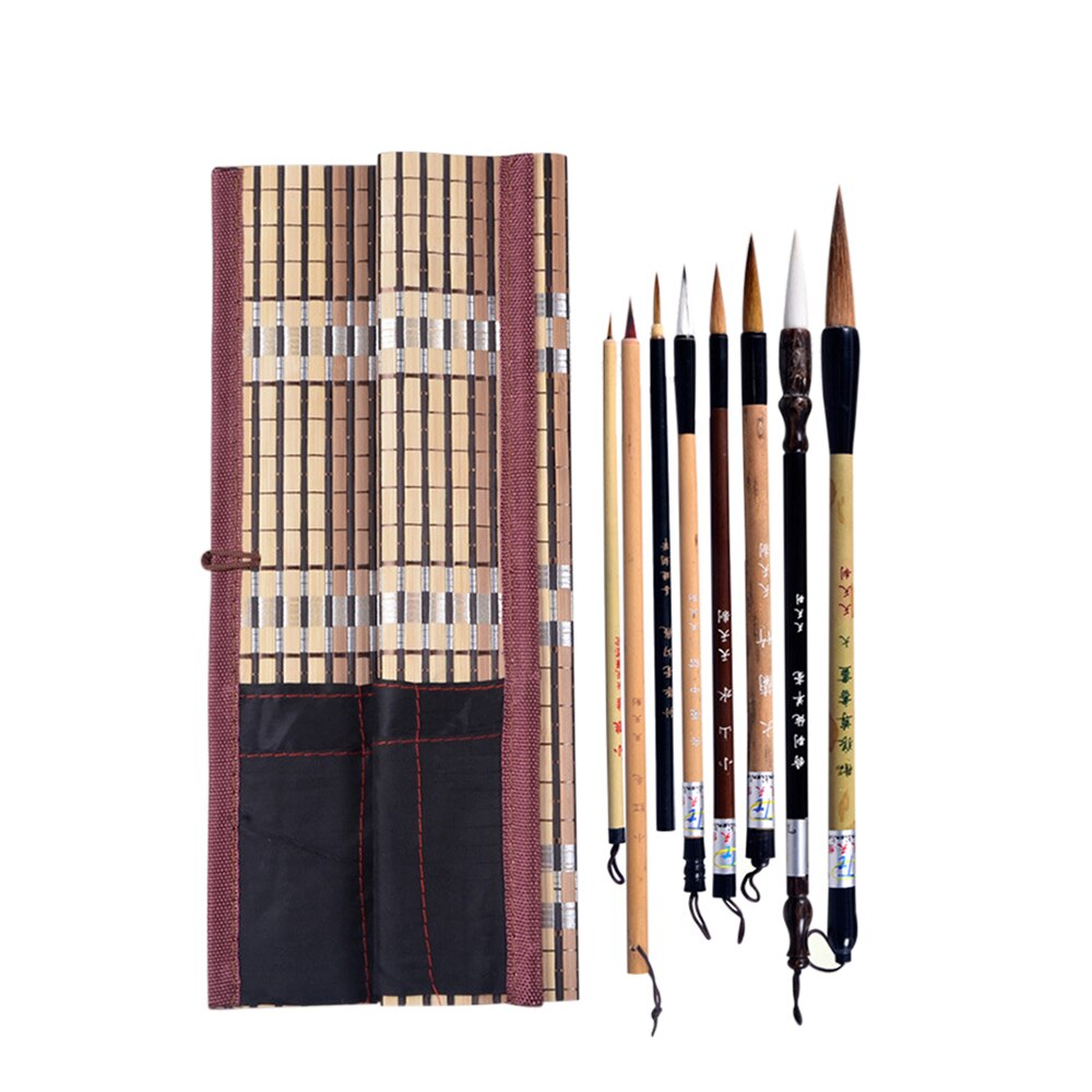 5 Stks/set Bamboe Traditionele Chinese Kalligrafie Borstels Set Schrijven Art Schilderen Leveringen