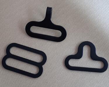 50 sets Vlinderdas Hardware Stropdas Haak Vlinderdas of Das Clips Fasteners om Verstelbare Bandjes op Vlinderdas dip: 13mm / Black