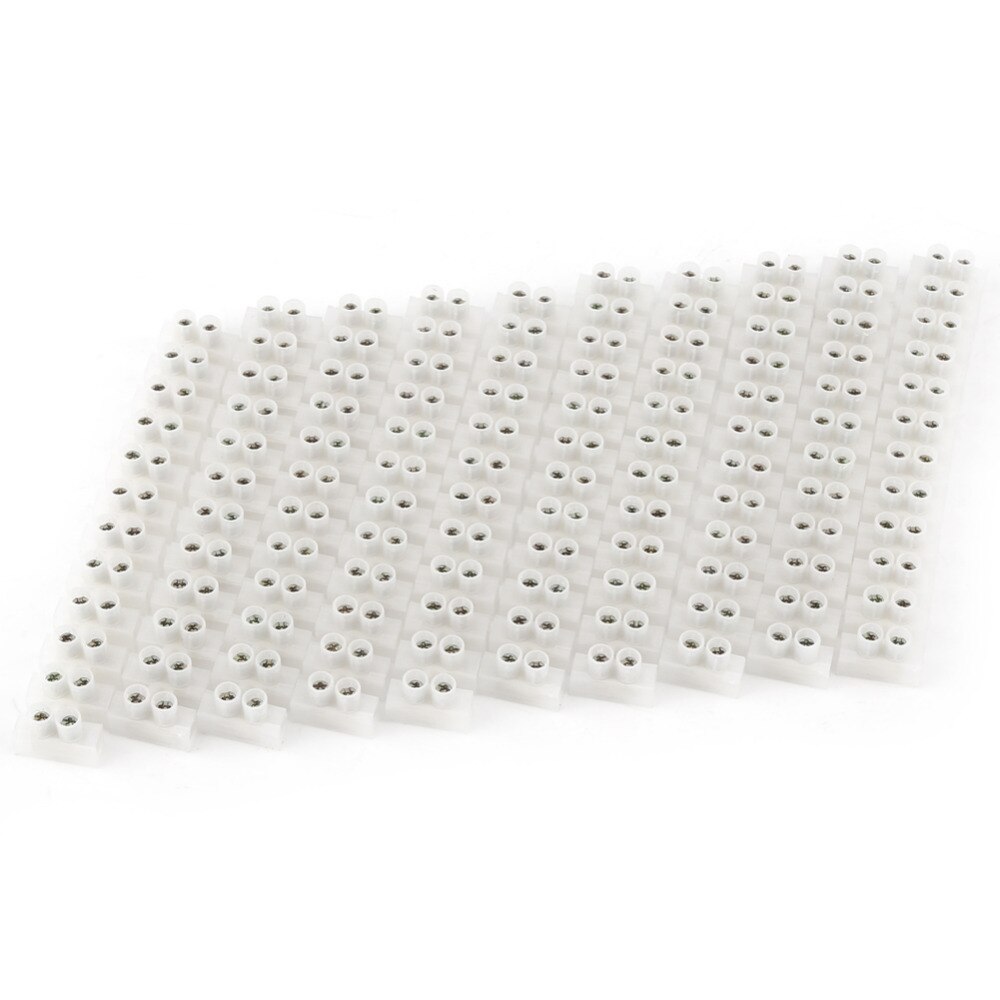 10 Stuks Barrier Terminal Blokken 360V 10A Dual Rij Schroef Terminals 12 Manier Strip Blok Voor Elektrische Bedrading Draad connector Strips