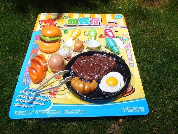Vlampo Funny Kids Mini Speelhuis Kinderen Keuken Speelgoed Vroege Educatief Kinderen Speelgoed Simulatie Steak Ei Vorm