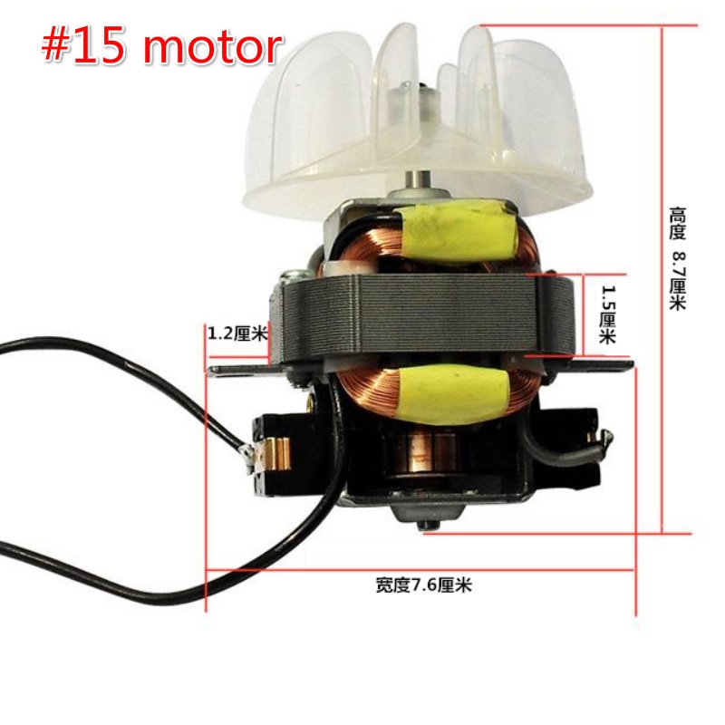 Hair dryer parts for hair salon high power hair dryer motor #15 motor with fan leaf 220V 1800-2100W