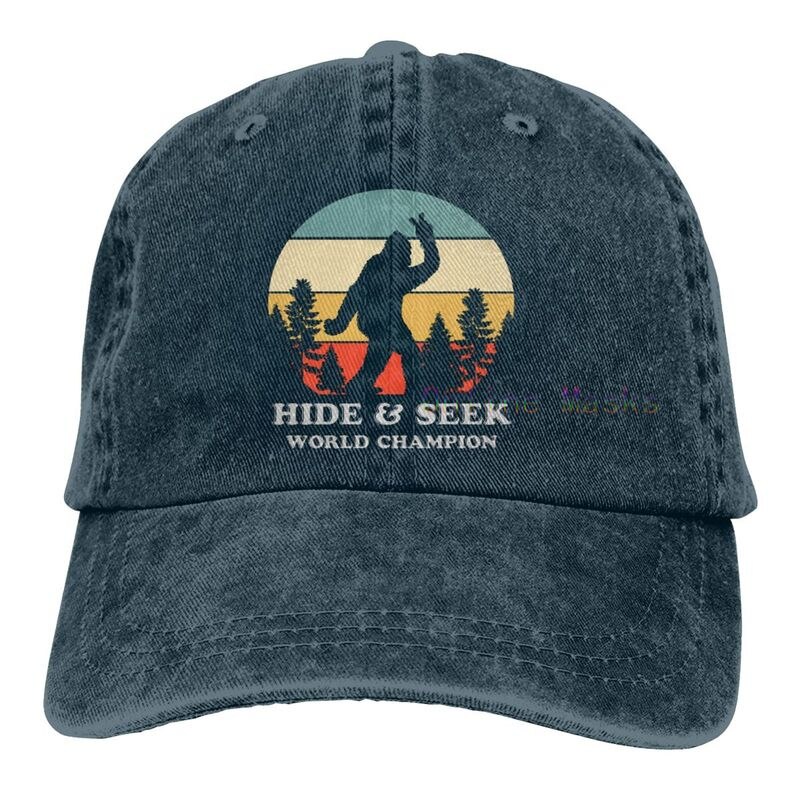 Bigfoot is Real and He Tried to Eat My Ass Baseball Cap Unisex Vintage Trucker Hat Adjustable Cowboy Hats for Mens Womens: Milky White
