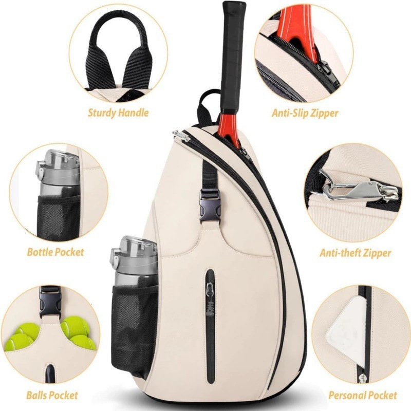 Badminton-Trainingstaschen, Tennis-Rucksack, großes FassungsvermöGen, Schläger, Aufbewahrungspackung, pikieren Ball, Sport-Umhängetasche mit Flaschentasche