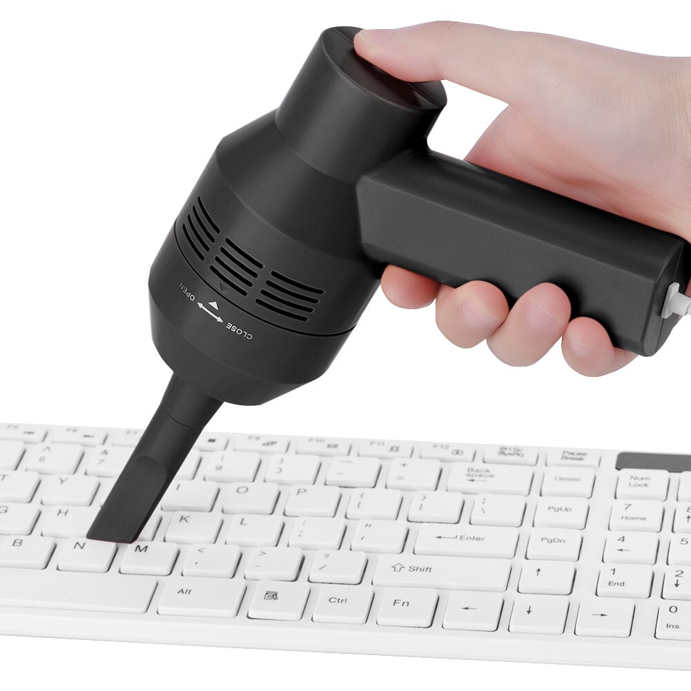 Mini aspirador de teclado USB, portátil, de mano, de ordenador, colector de polvo, Kit de limpieza para portátil, PC, Universal