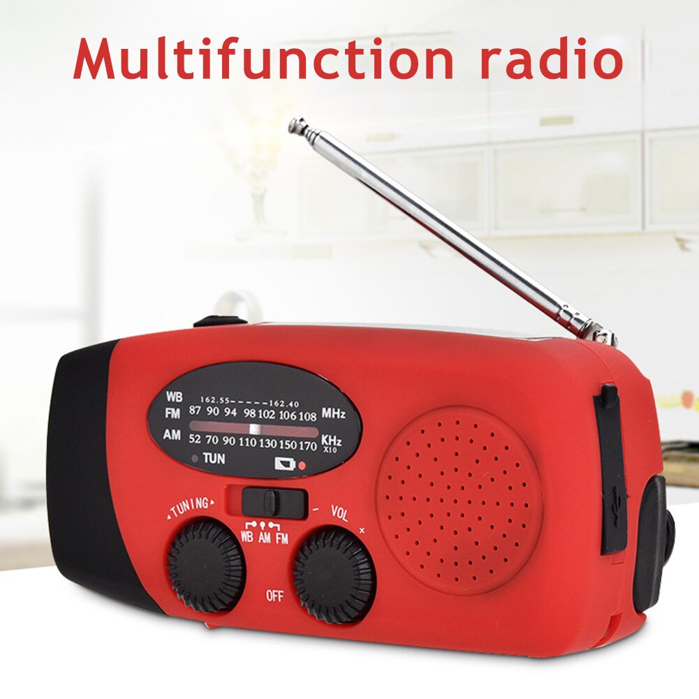 Multifunctional Powered Am/FM Pocket Solar Radio Portable Radio With Emergency Led Flashlight