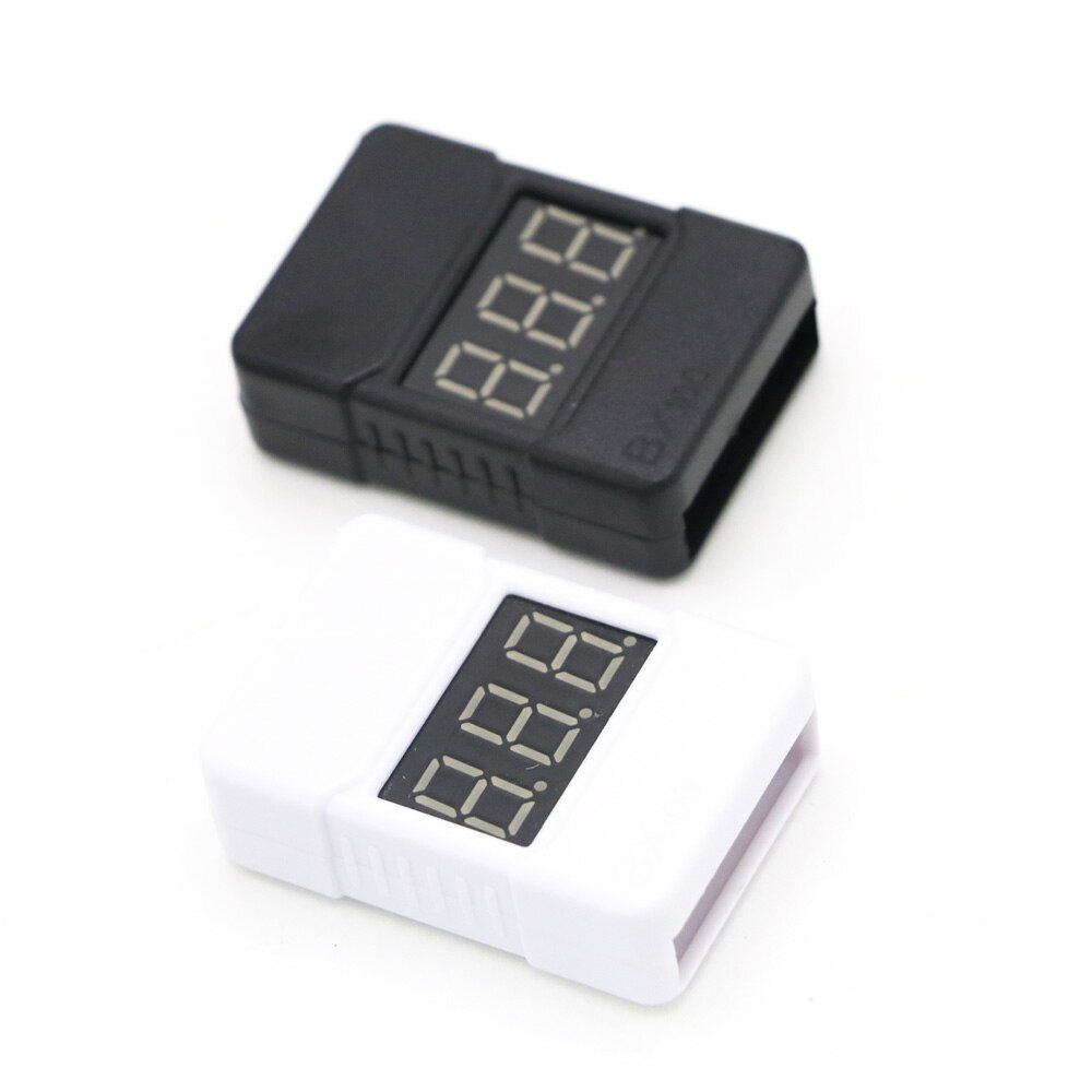 BX100 1-8S Lipo batterijspanningstester / laagspanningszoemeralarm / batterijspanningscontrole met dubbele luidsprekers