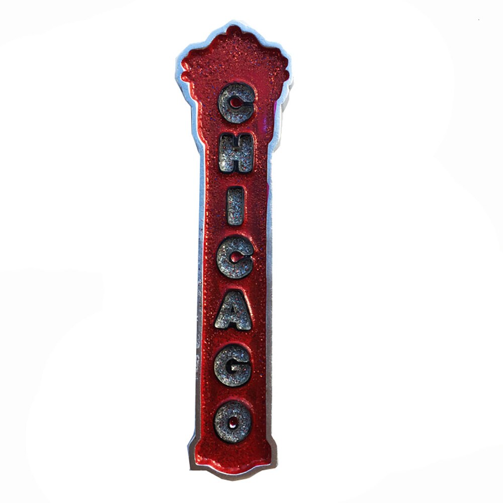 Lychee Amerikaanse Chicago Koelkast Magnetische Sticker Creatieve Koelkastmagneet Moderne Keuken Thuis Decoratie