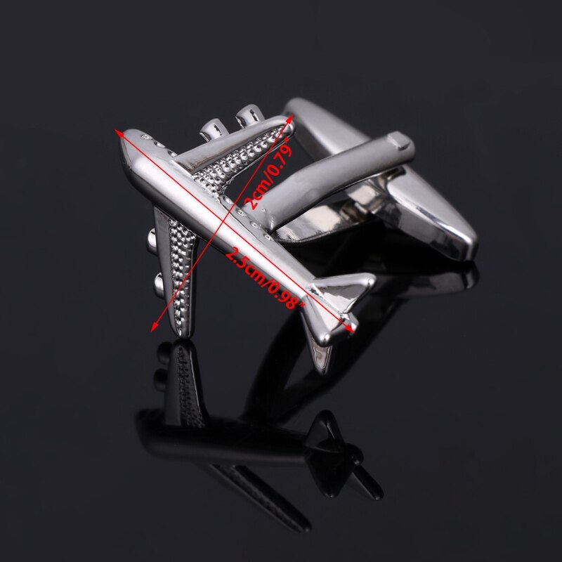 Novelty Airplane Wedding Party Suit Shirt Men's Cufflink Cuff Links men Wedding cufflinks Business Shirt Cufflink/Tie pin