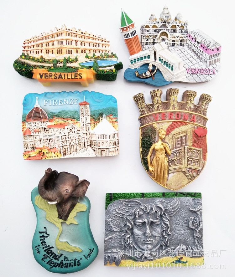 Fridge Magnet Souvenir Italy Rome Venice Florence Tourism Souvenir Collection Magnetic Sticker Italy Magnets Decor