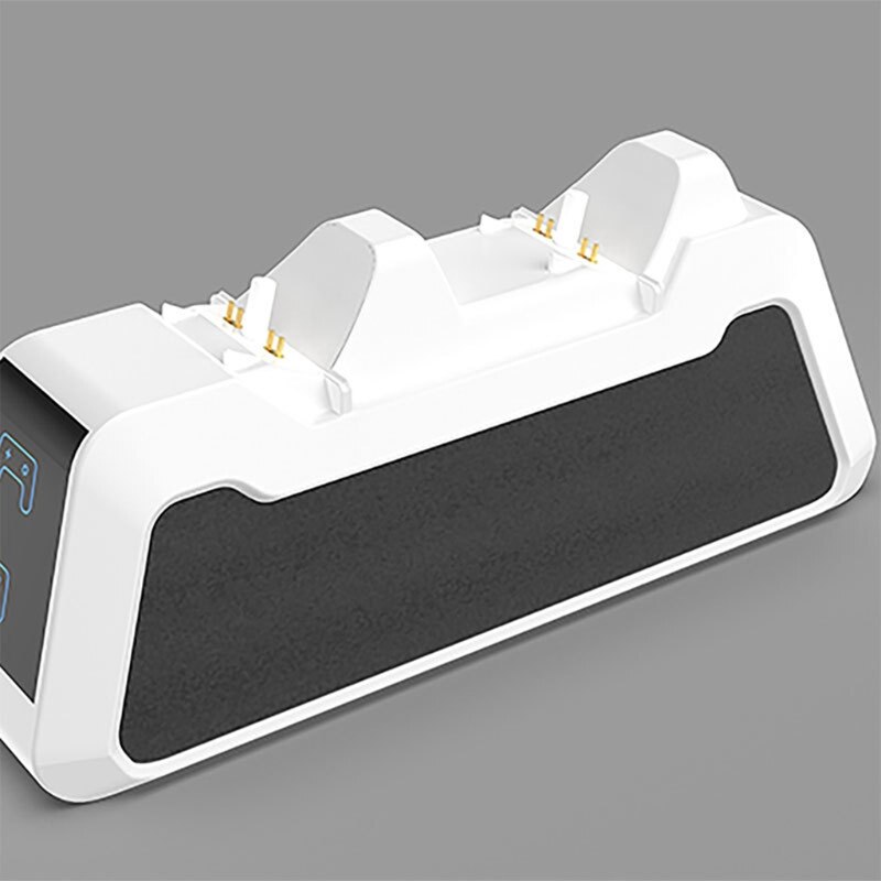 Doppelladestation mit griff für  ps5 gamepads, zubehör-basishalterung, adapterladegerät