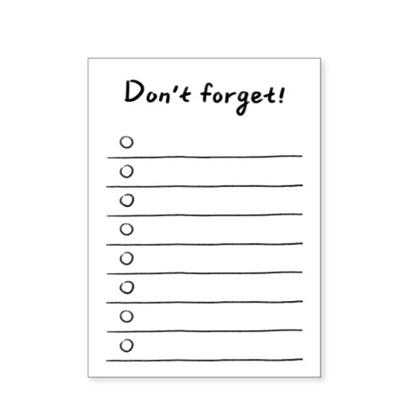 Hand Notebook Small Hand Drawing Ruled Grided Lined 50 Sheet for Office Home Use UD88: Don t forget