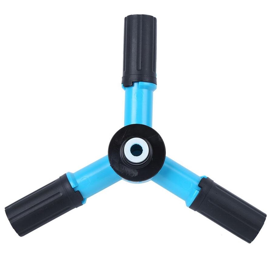 G1/2 Inch Plastic Sprinkler Head 3 Arm Rotating Sprinkler Head Movable Irrigation Nozzle Garden Lawn Garden Watering Supplies