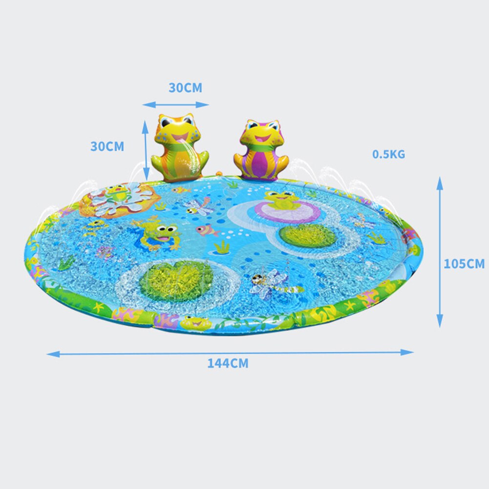 170/140/100cm Kids Inflatable Water spray pad Round Water Splash Play Pool Playing Sprinkler Mat Yard Outdoor Fun Swimming Pools: 142cm